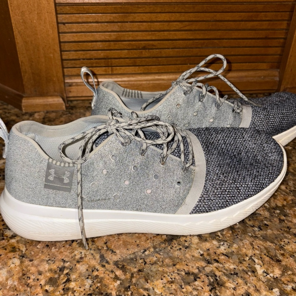 Under Armour Gray and White Men's Shoes